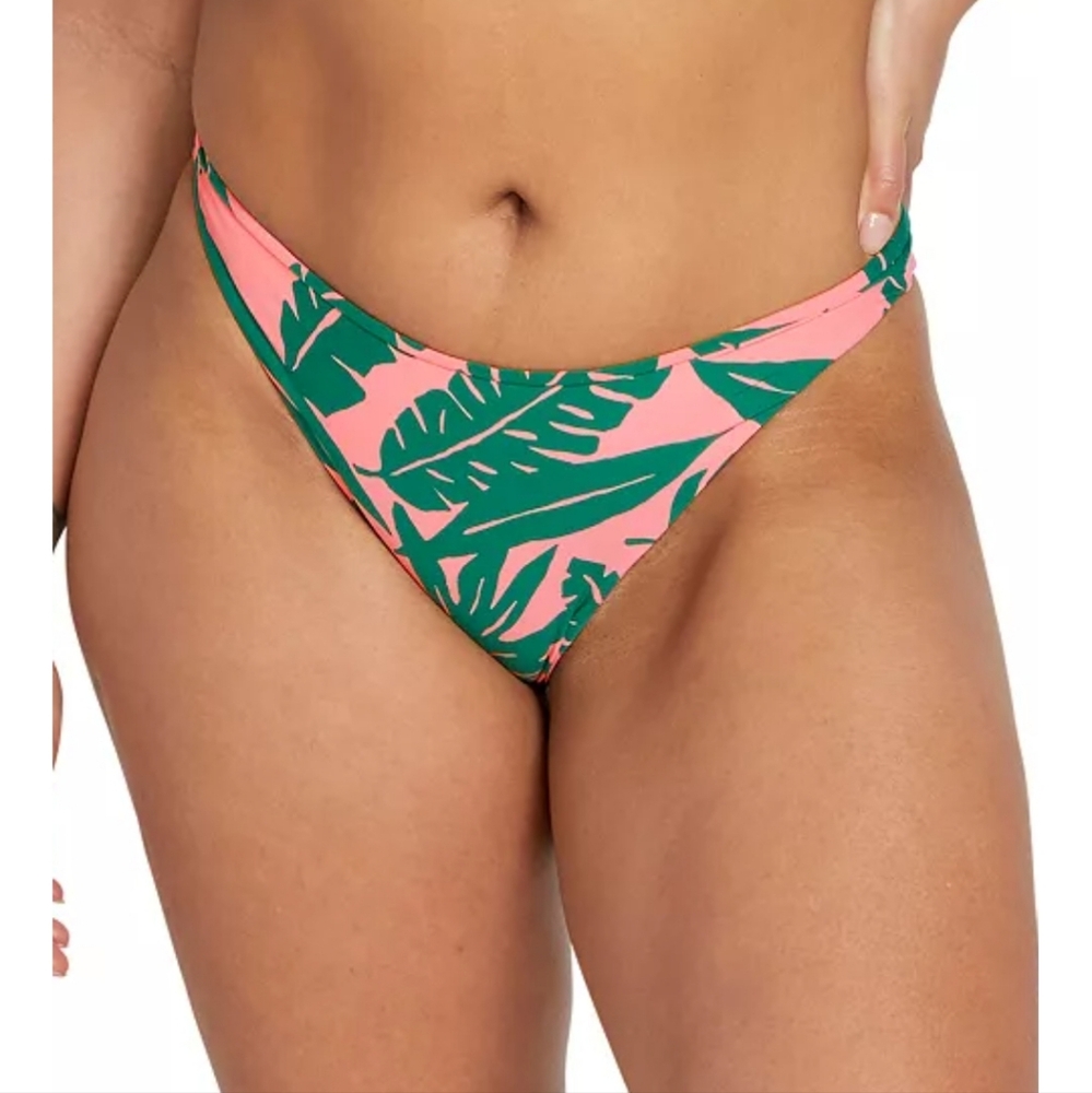 NWT Volcom Juniors' Leaf Ur Life Cheeky Bikini Bottoms